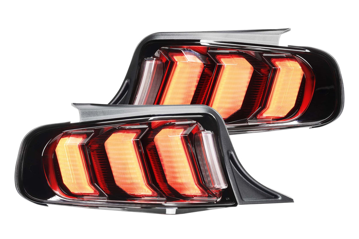 Morimoto - XB LED Tail Lights: Ford Mustang (10-12) (Pair / Facelift / Smoked) - LF442.2