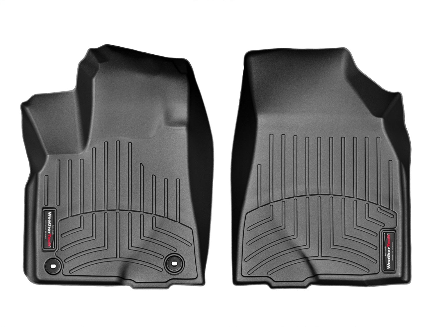 Weathertech - FloorLiner™ DigitalFit® Black Front & Rear Set 14-19 Toyota Highlander - 44632-1-2