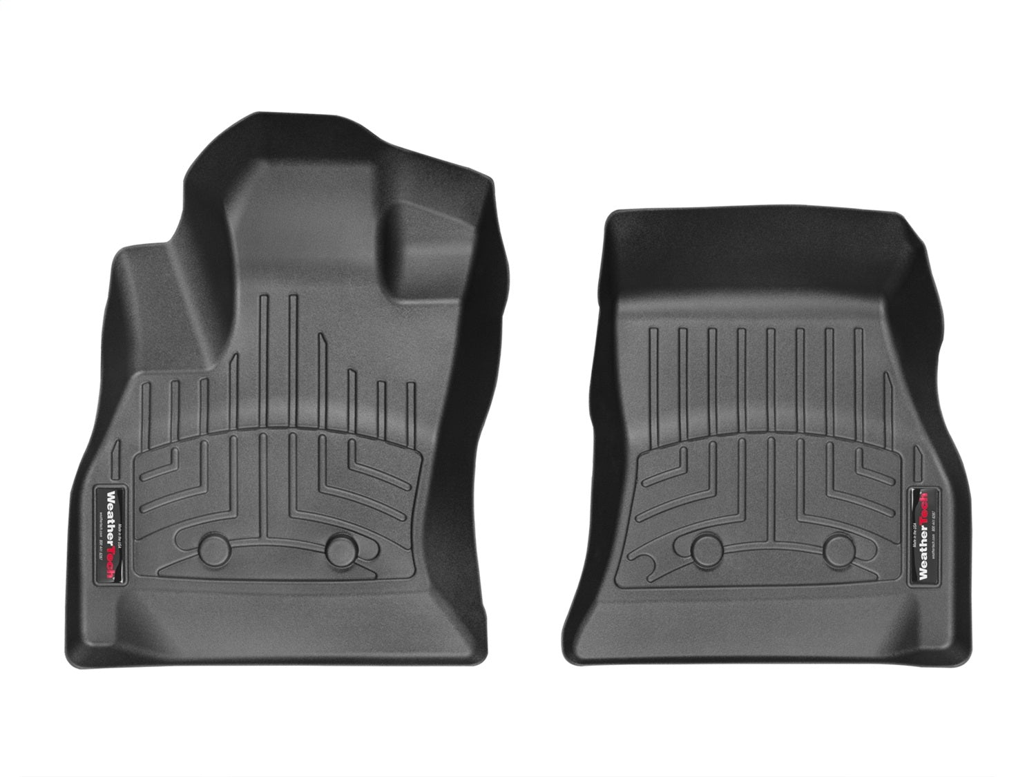 Weathertech - FloorLiner™ DigitalFit® Black Front & Rear Set 14-18 Fiat 500L - 447291-445262