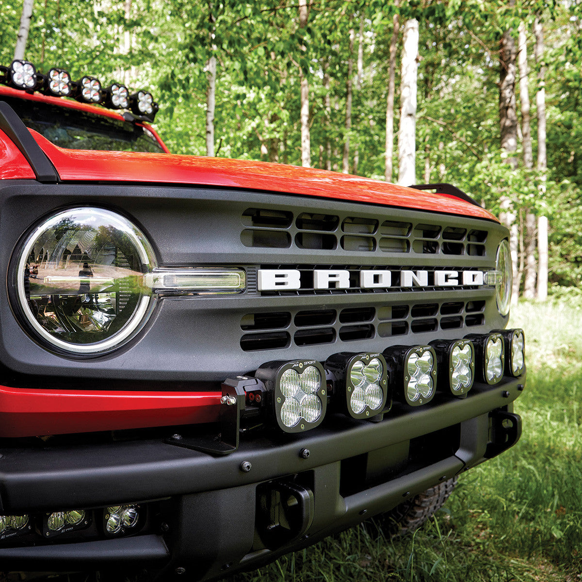 Baja Designs Ford Bronco Steel Bumper 6 XL PRO - Install View 3