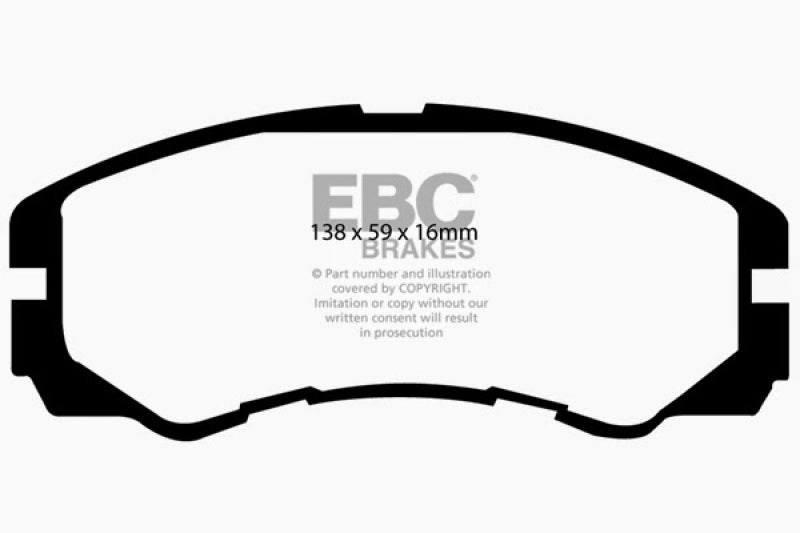 EBC 96-98 Acura SLX 3.2 Ultimax2 Front Brake Pads - UD579