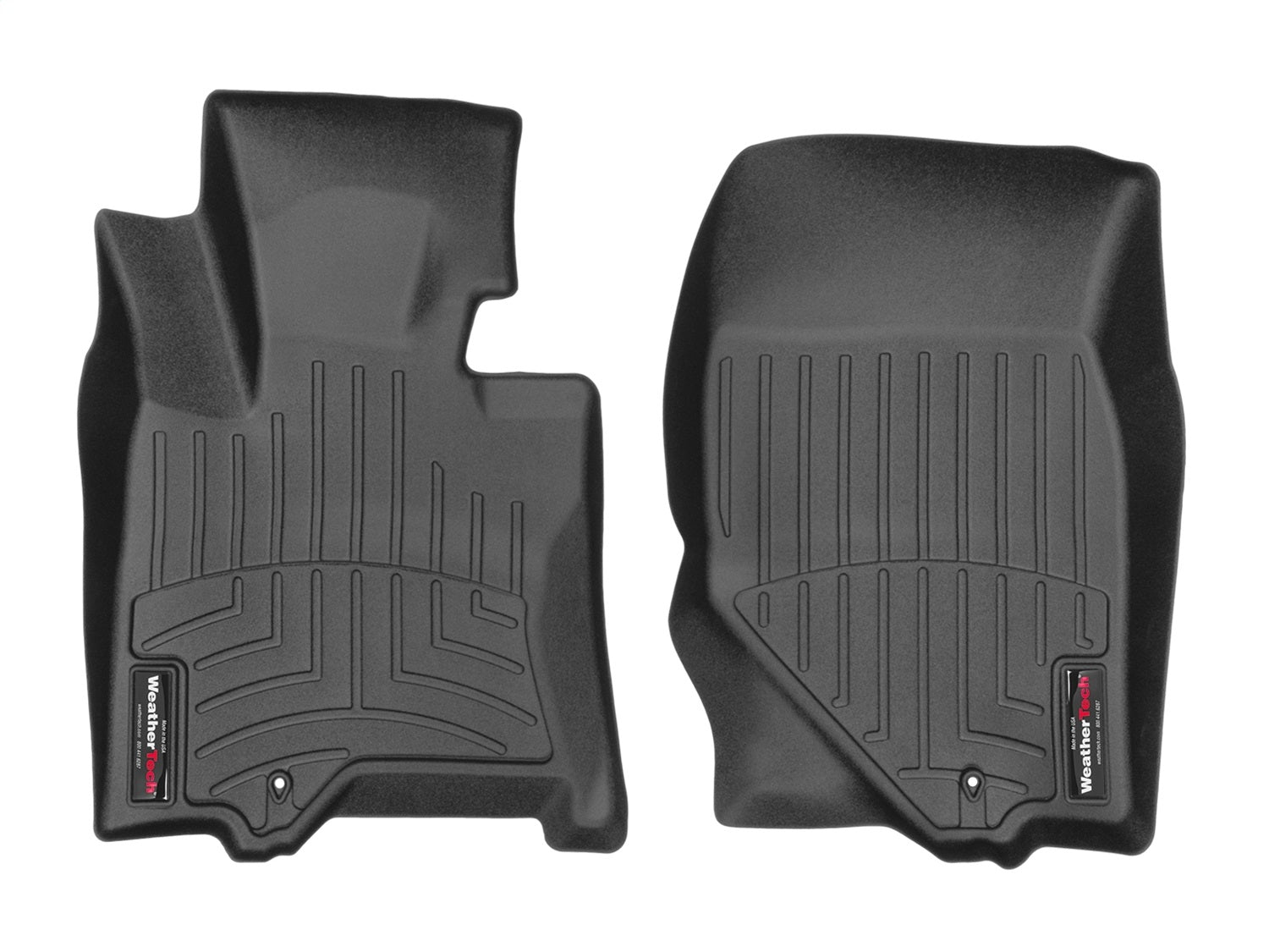 Weathertech - FloorLiner™ DigitalFit® Black Front & Rear Set - 44868-1-2