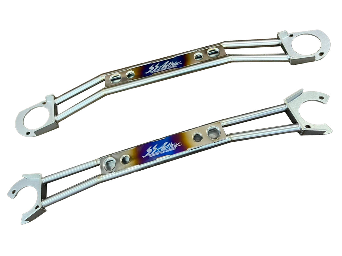 GReddy - Garage Active "SS Active" Titanium Front Tower Bar(s) - (R32/R33/R34) - 44883503