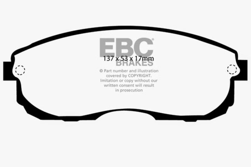 EBC 99-01 Infiniti G20 2.0 Yellowstuff Front Brake Pads - DP4775R