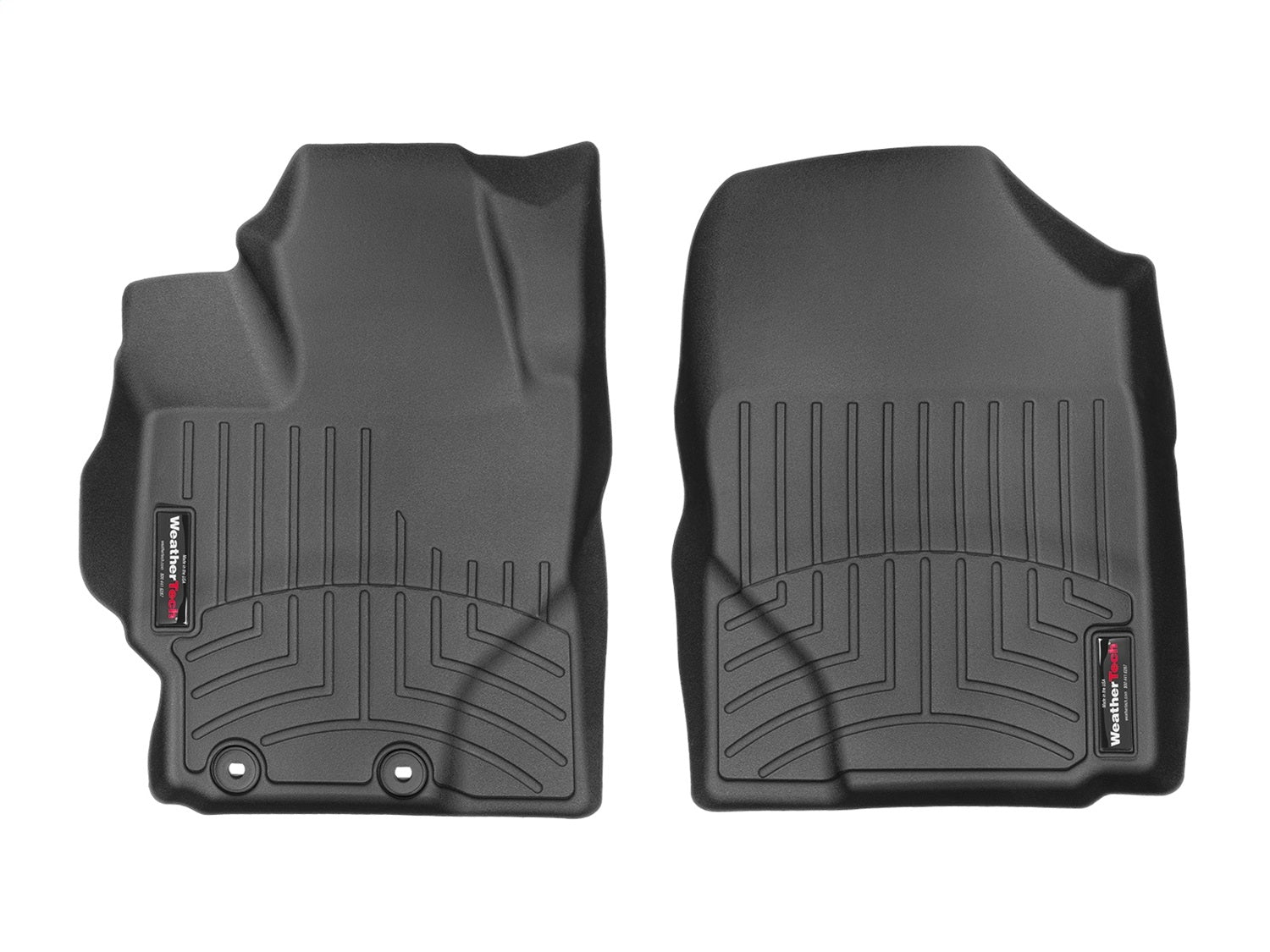 Weathertech - FloorLiner™ DigitalFit® Black Front & Rear Set 16-18 Toyota Prius - 449221-444183