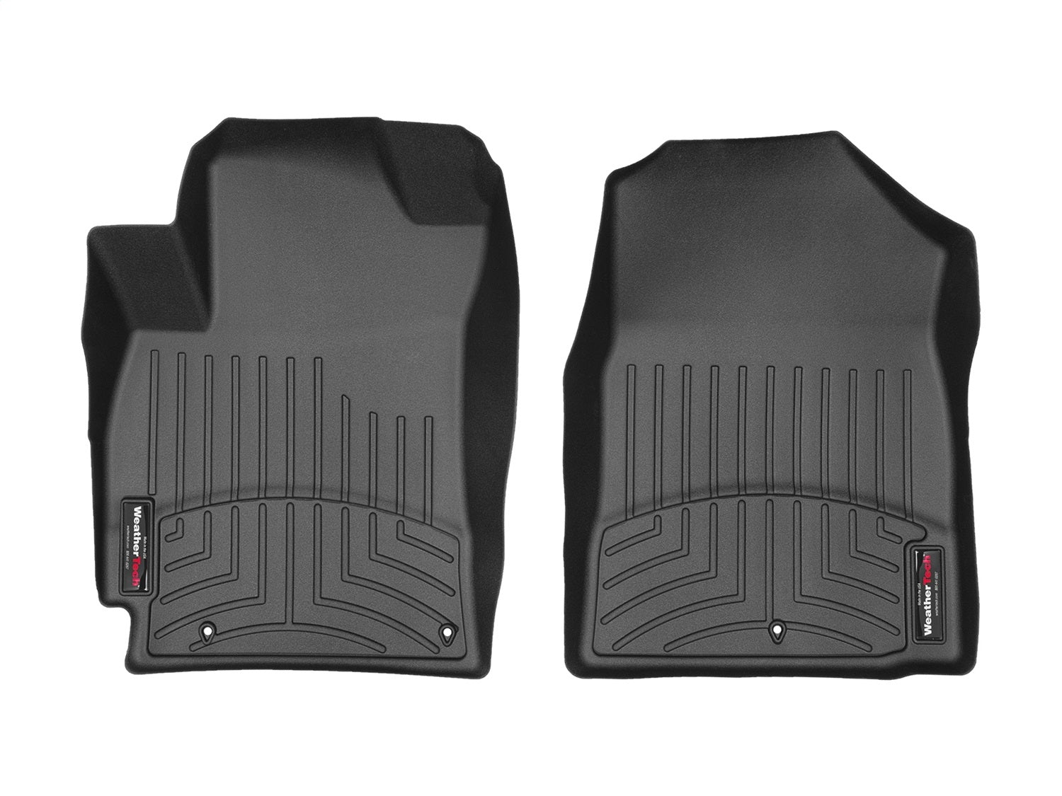 Weathertech - FloorLiner™ DigitalFit® Black Front & Rear Set 17-20 Hyundai Elantra - 44925-1-2