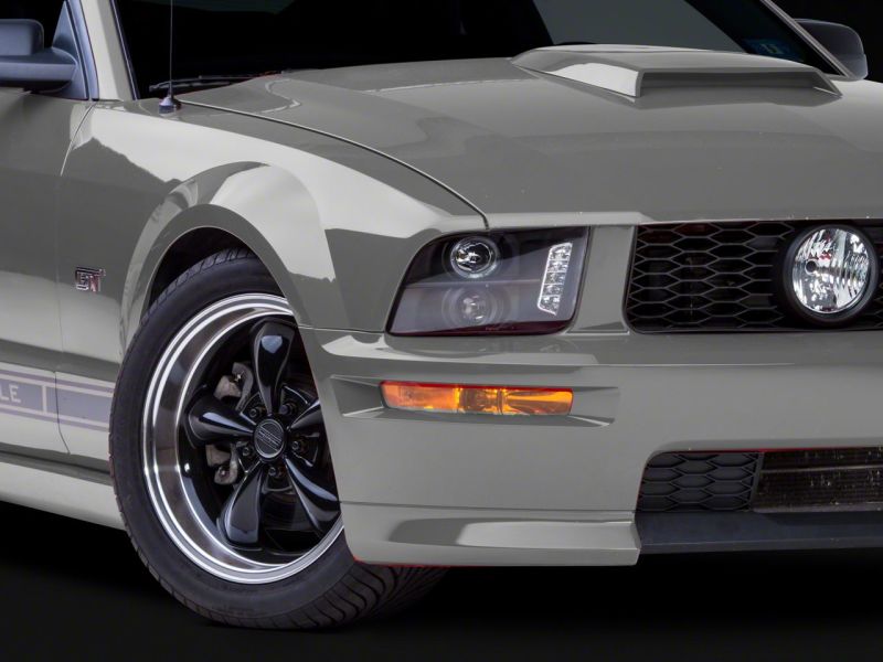 Raxiom 05-09 Ford Mustang Excluding GT500 LED Halo Projector Headlights- Blk Housing (Clear Lens) - 101683