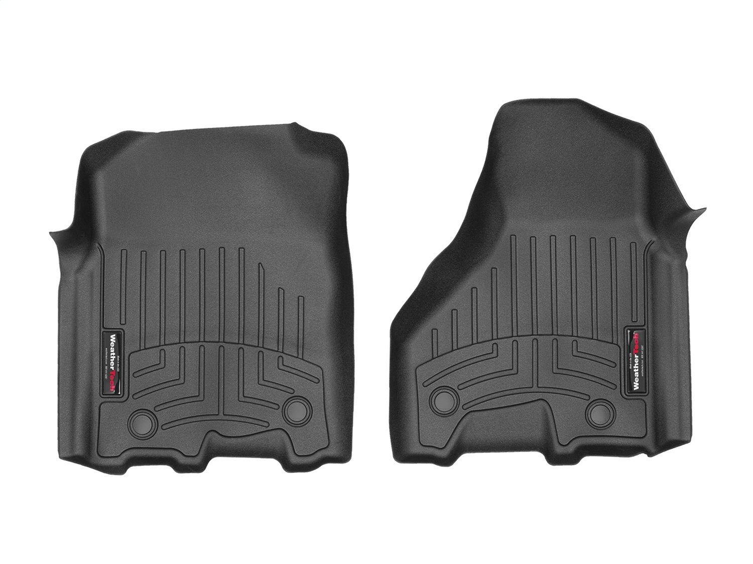 Weathertech - FloorLiner™ DigitalFit® Black Front & Rear Set for 1500 / 1500-Classic / 2500 / 3500 - 449771V-442163