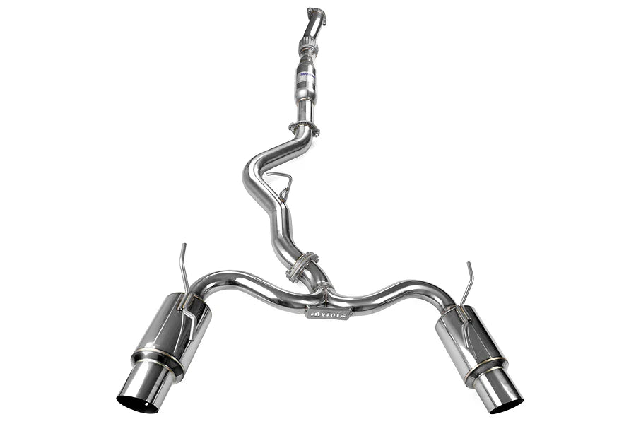 Invidia 08-11 STi Hatch / 11 WRX Hatch Dual N1 Single Layer SS Tipped Cat-back Exhaust
