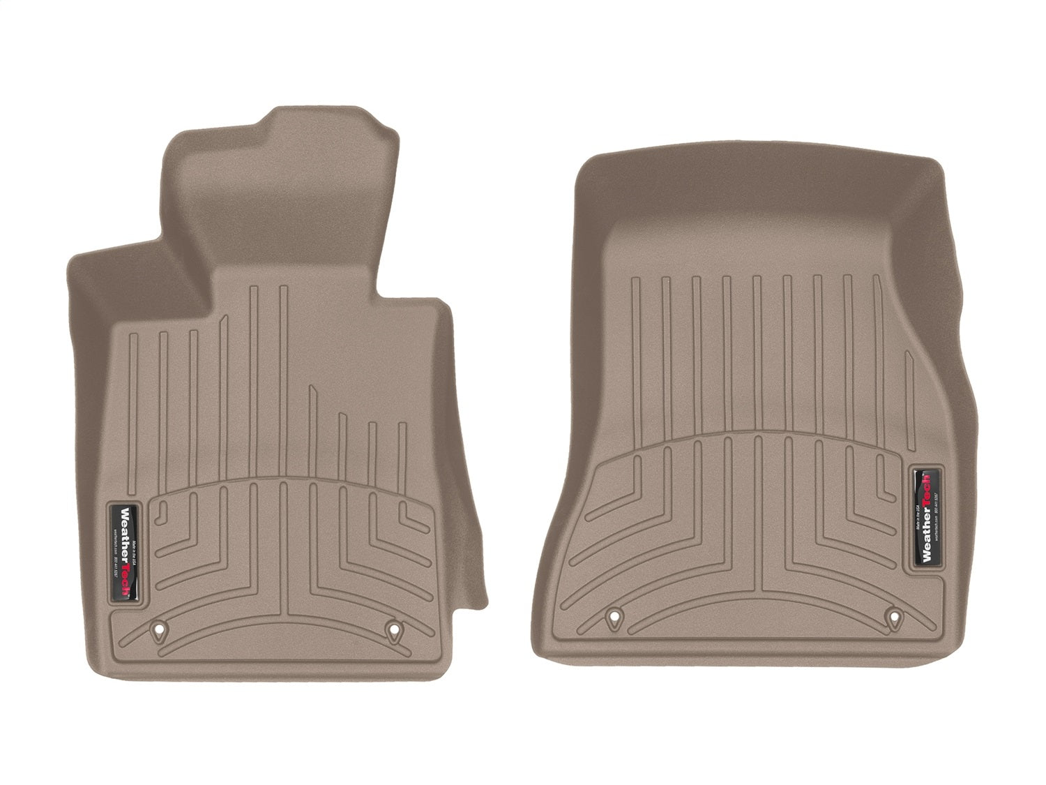 Weathertech - FloorLiner™ DigitalFit® Tan Front & Rear Set 17-23 BMW 5-Series / 18-23 BMW M5 - 451089-1-2