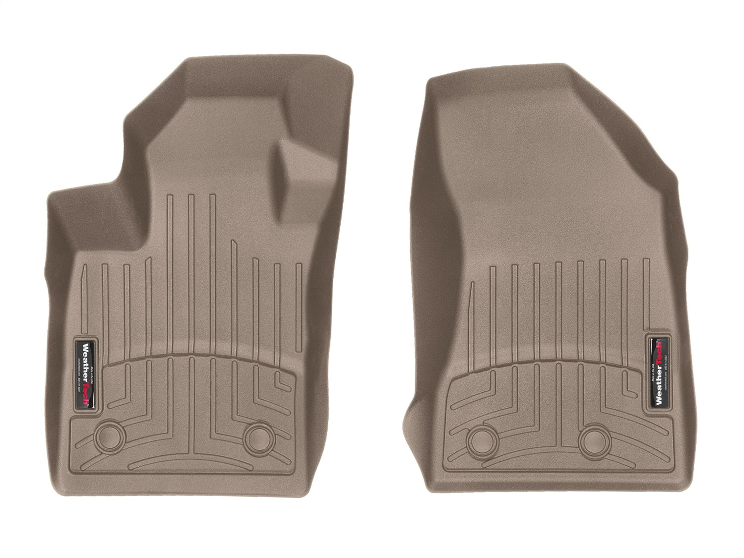 Weathertech - FloorLiner™ DigitalFit® Tan Front & Rear Set 17-25 Jeep Compass - 451205-1-2