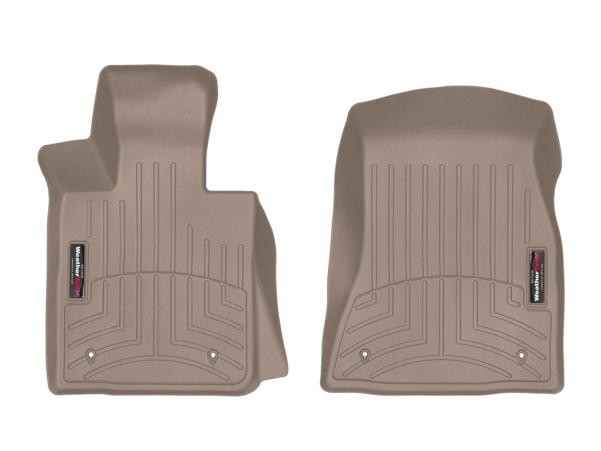 Weathertech - FloorLiner™ DigitalFit® Tan Front & Rear Set 18-19 BMW 6-Series - 451303-1-2