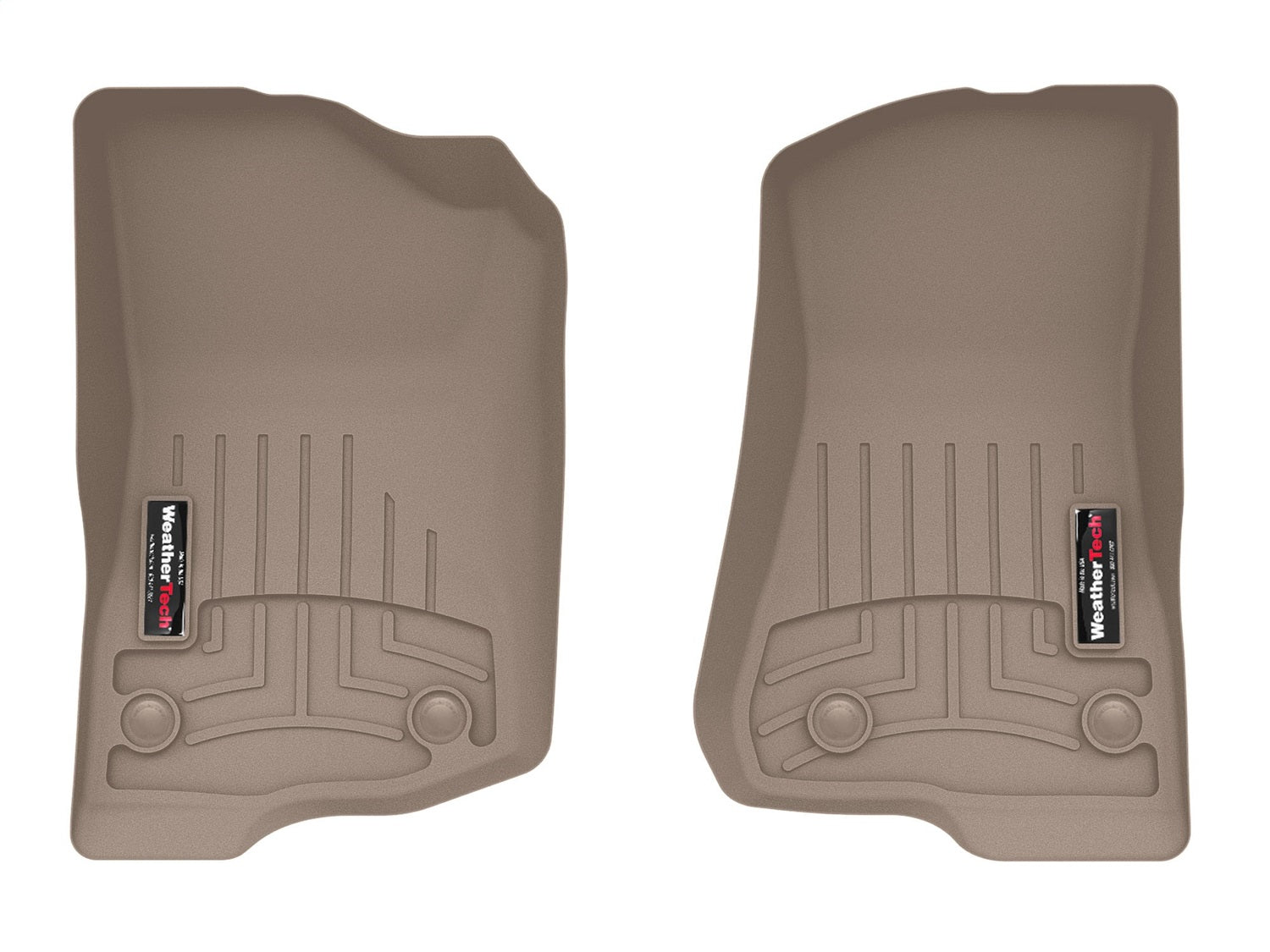 Weathertech - FloorLiner™ DigitalFit® Tan Front & Rear Set 20-25 Jeep Gladiator - 451313-1-4
