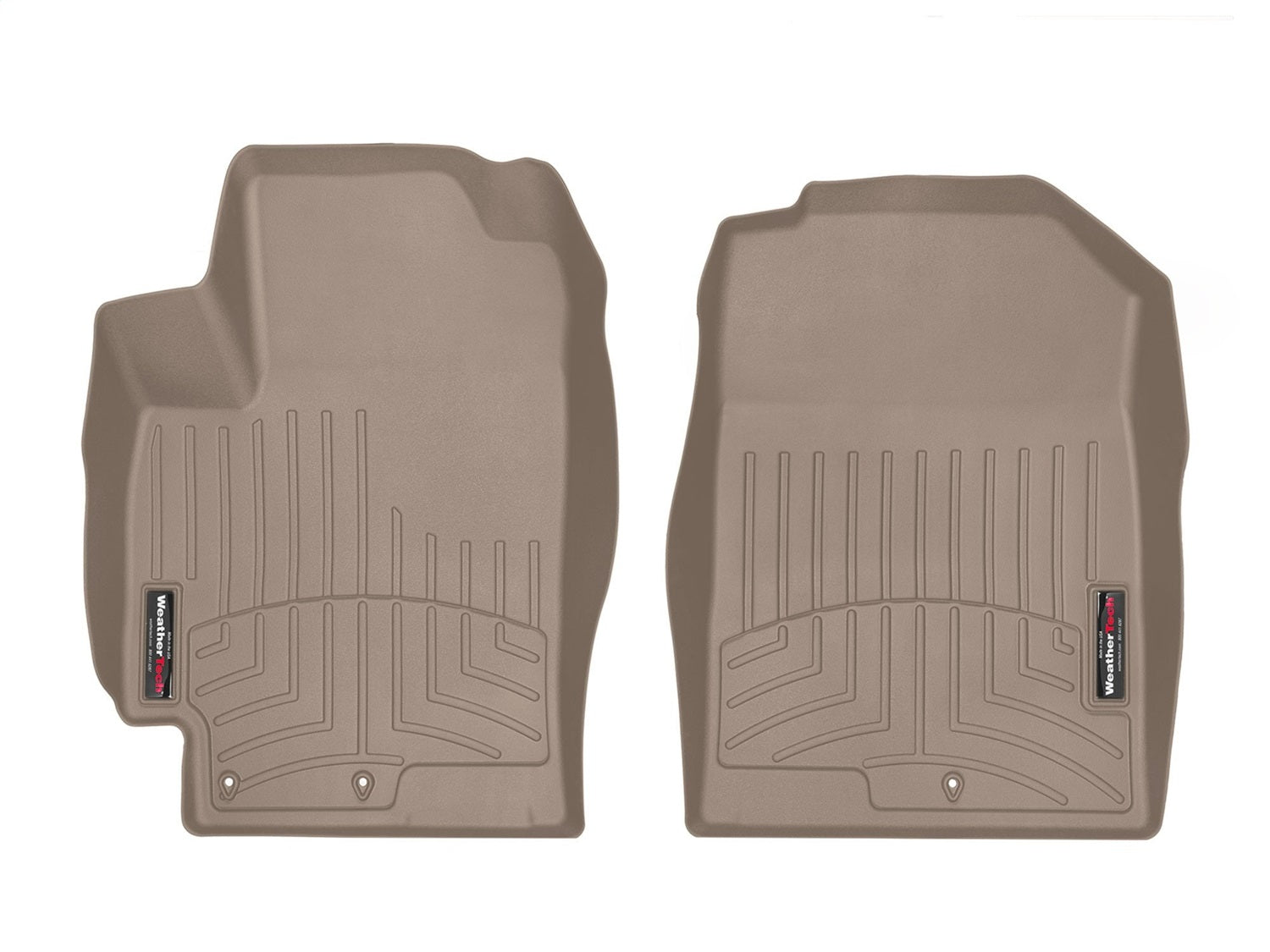 Weathertech - FloorLiner™ DigitalFit® Tan Front & Rear Set 18-22 Hyundai Accent - 451336-1-2