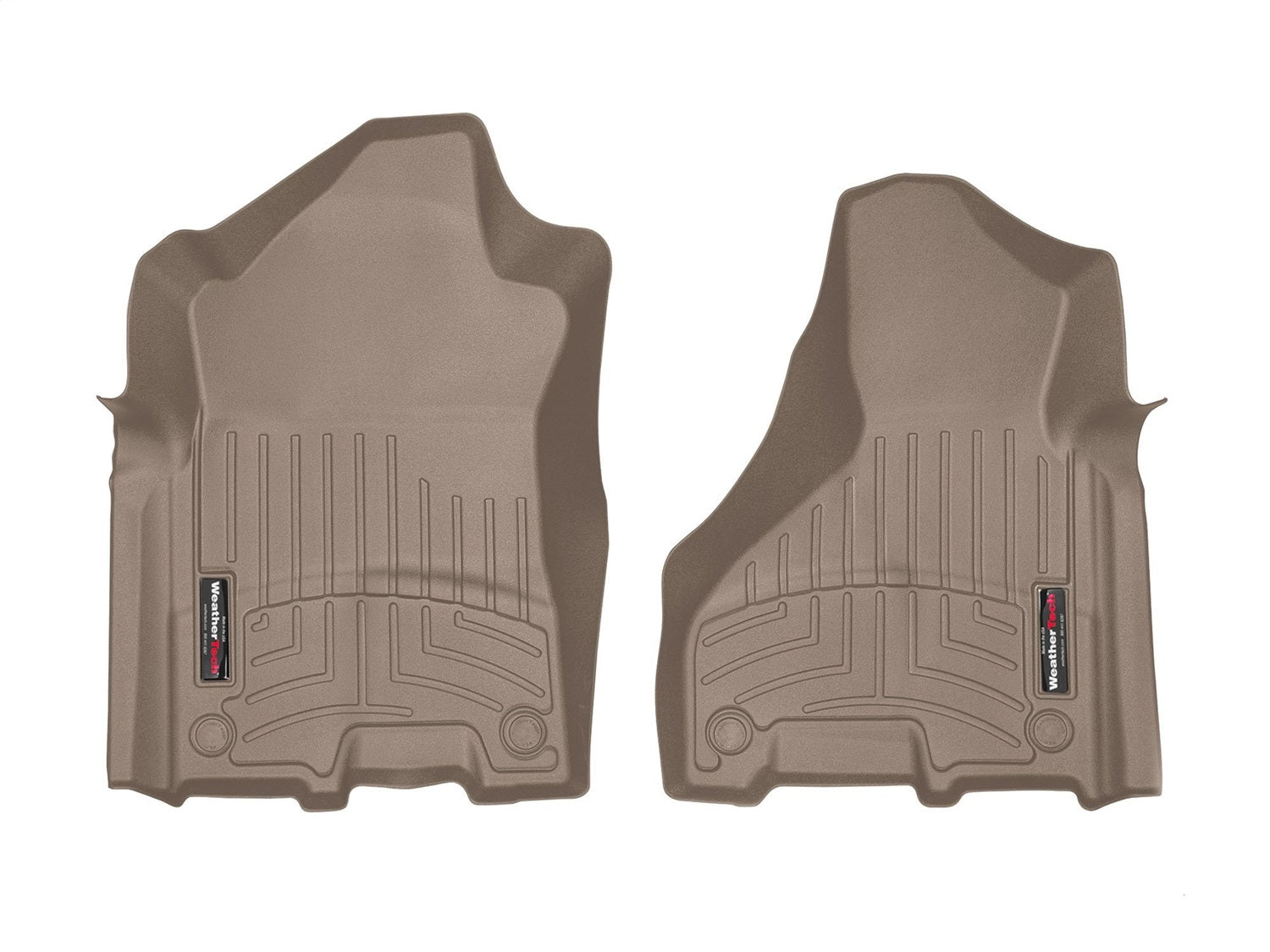 Weathertech - FloorLiner™ DigitalFit® Tan Front & Rear Set 19-25 Ram 2500 / 19-24 Ram 3500 - 451545-1-2
