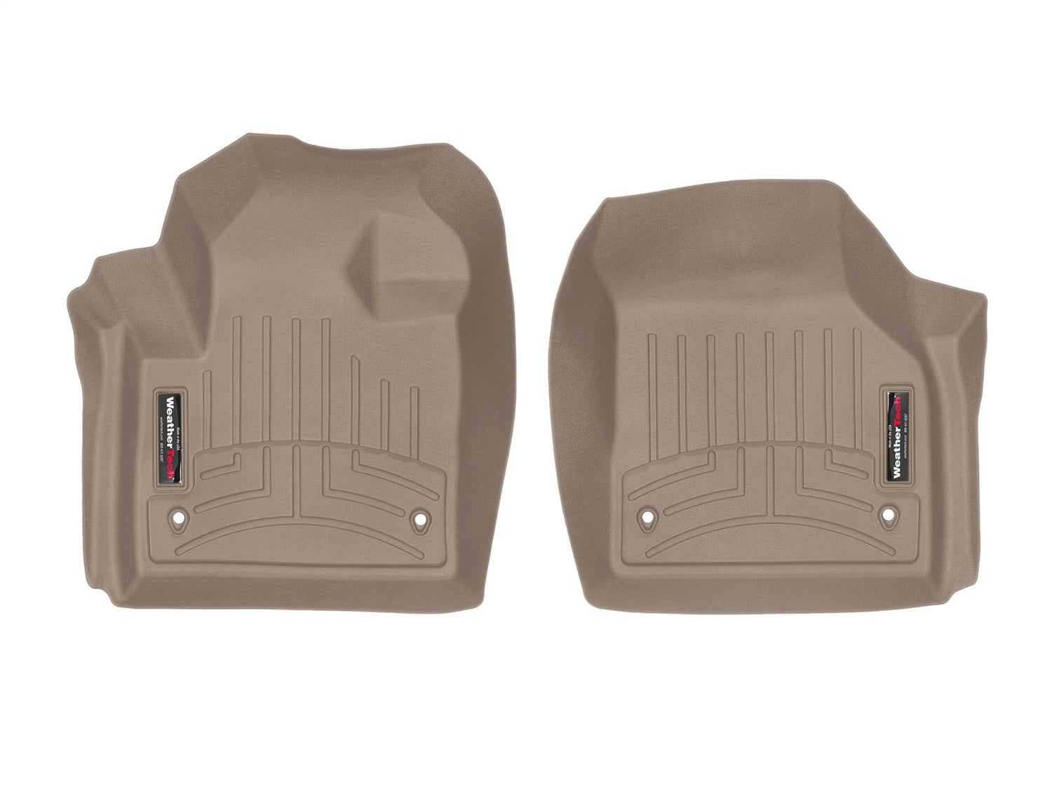 Weathertech - FloorLiner™ DigitalFit® Tan Front & Rear Set 20-25 Land Rover Discovery-Sport - 451589-1-2