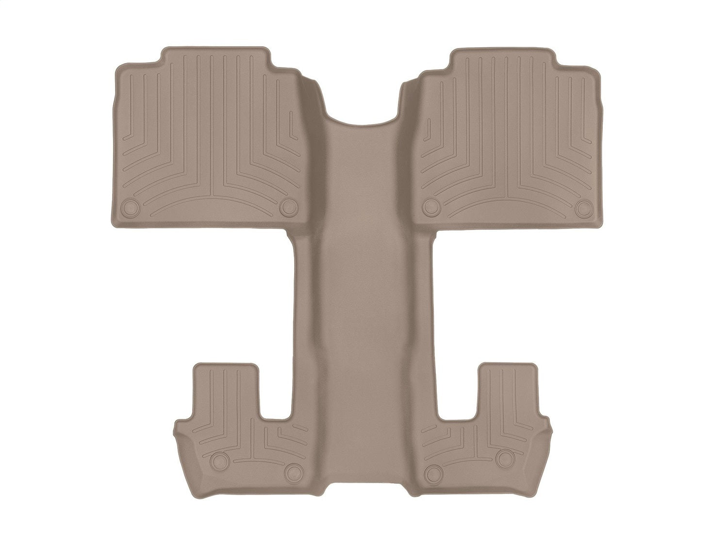 Weathertech - FloorLiner™ DigitalFit® - Tan Rear 20-26 Mercedes Benz GLS / 21-26 Mercedes Benz GLS63-AMG - 4515952