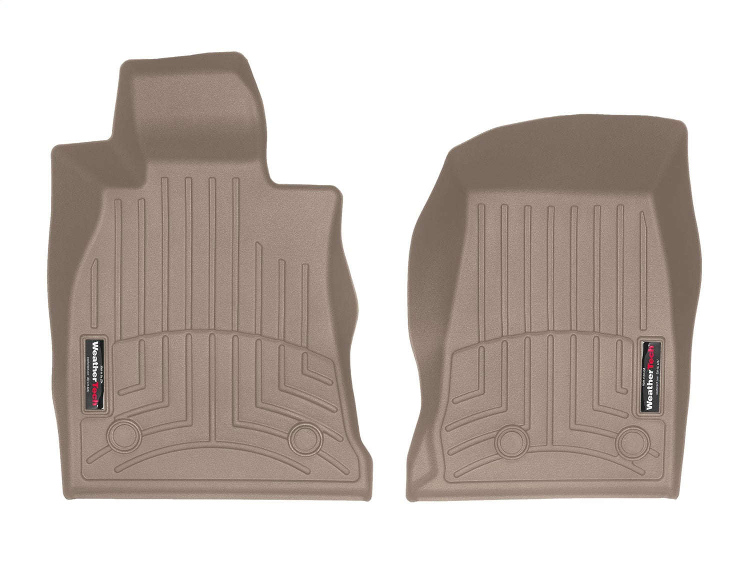 Weathertech - FloorLiner™ DigitalFit® Tan Front & Rear Set 20-25 Cadillac CT4 - 451618-1-2