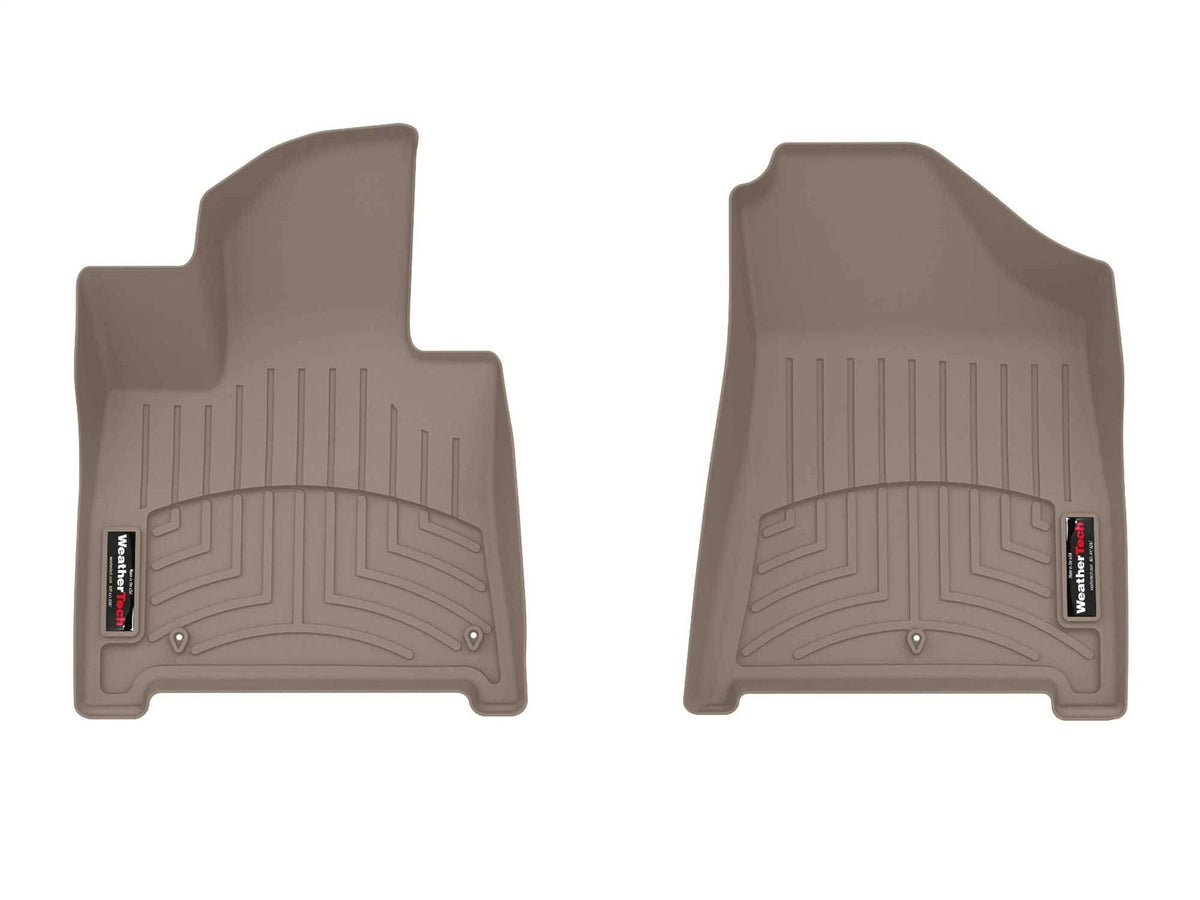 Weathertech - FloorLiner™ DigitalFit® Tan Front, Rear & Third Row Set 24-26 Hyundai Santa-Fe - 451865-1-5-3IM