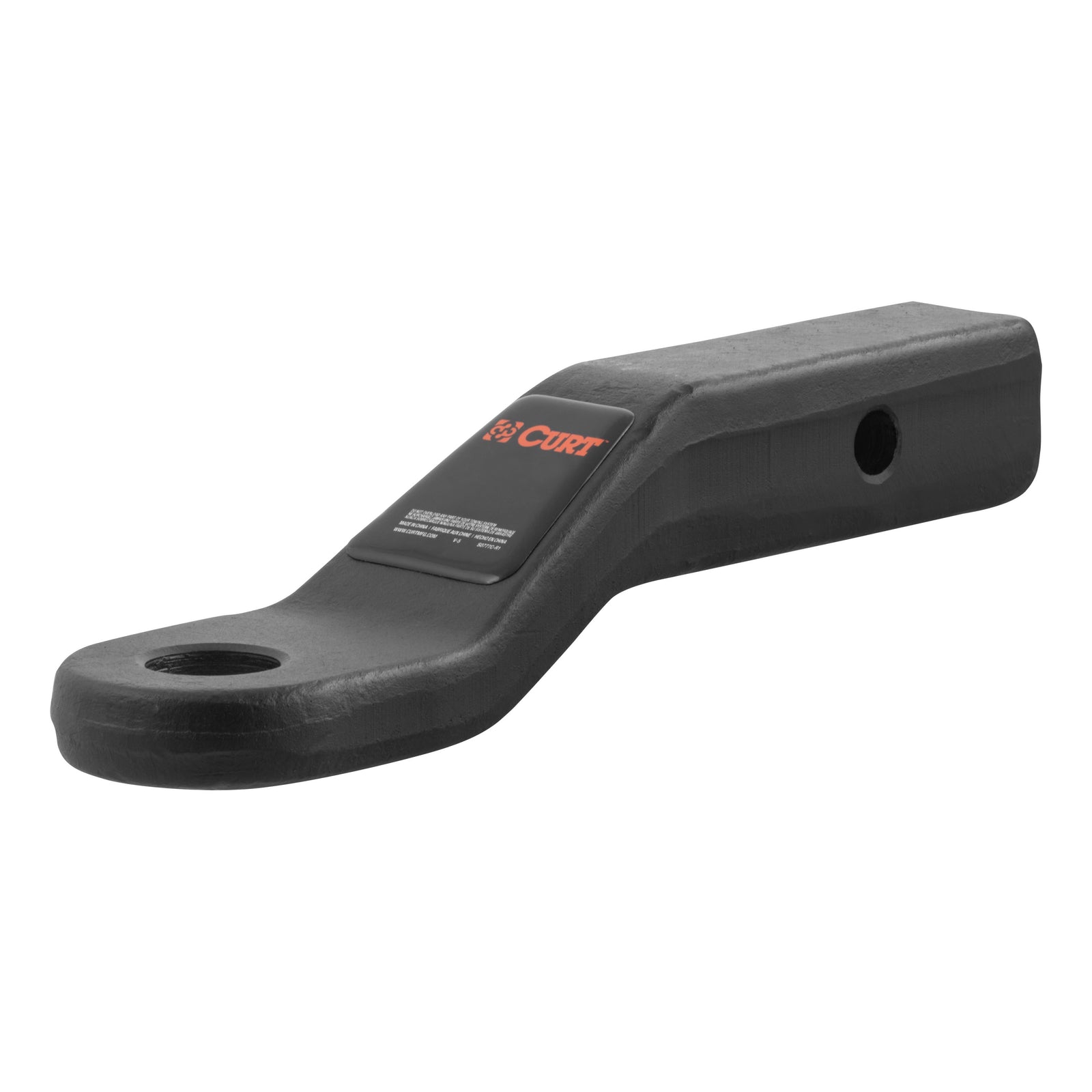 CURT 45340 Forged Trailer Hitch Ball Mount, Fits 2-Inch Receiver, 17,000 lbs, 1-1/4-Inch Hole, 2-In Drop, 1-Inch Rise