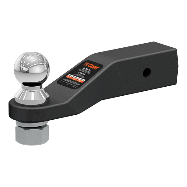 CURT 45371 Forged Trailer Hitch Mount with 2-5/16-Inch Ball, Fits 2-1/2-Inch Receiver, 20,000 lbs, 2-In Drop
