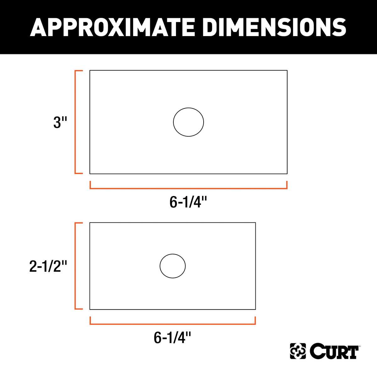 CURT 45408 Trailer Hitch Receiver Adapter Reducer Sleeve Set, 3 to 2-1/2 or 2-Inch, 2-Piece