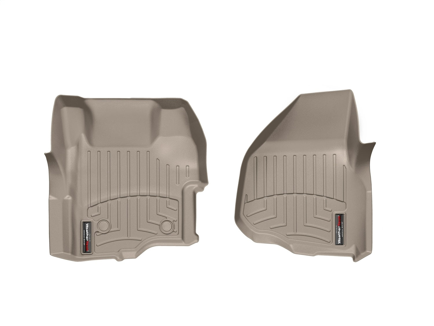 Weathertech - FloorLiner™ DigitalFit® Tan Front & Rear Set for F-250 / F-350 / F-450-Super-Duty / F-550-Super-Duty - 454