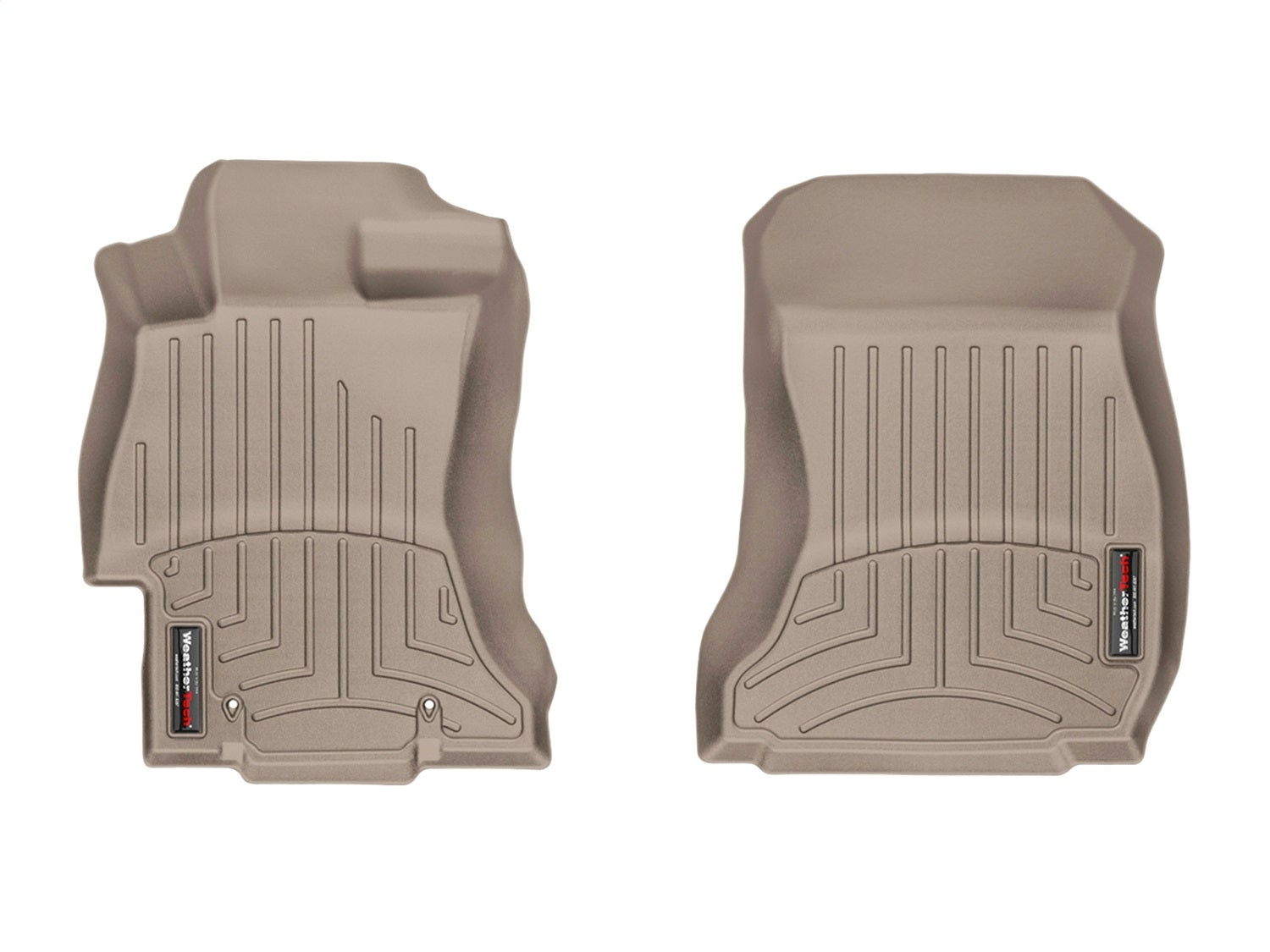 Weathertech - FloorLiner™ DigitalFit® Tan Front & Rear Set for Crosstrek / Impreza / WRX / WRX-STI - 45439-1-2