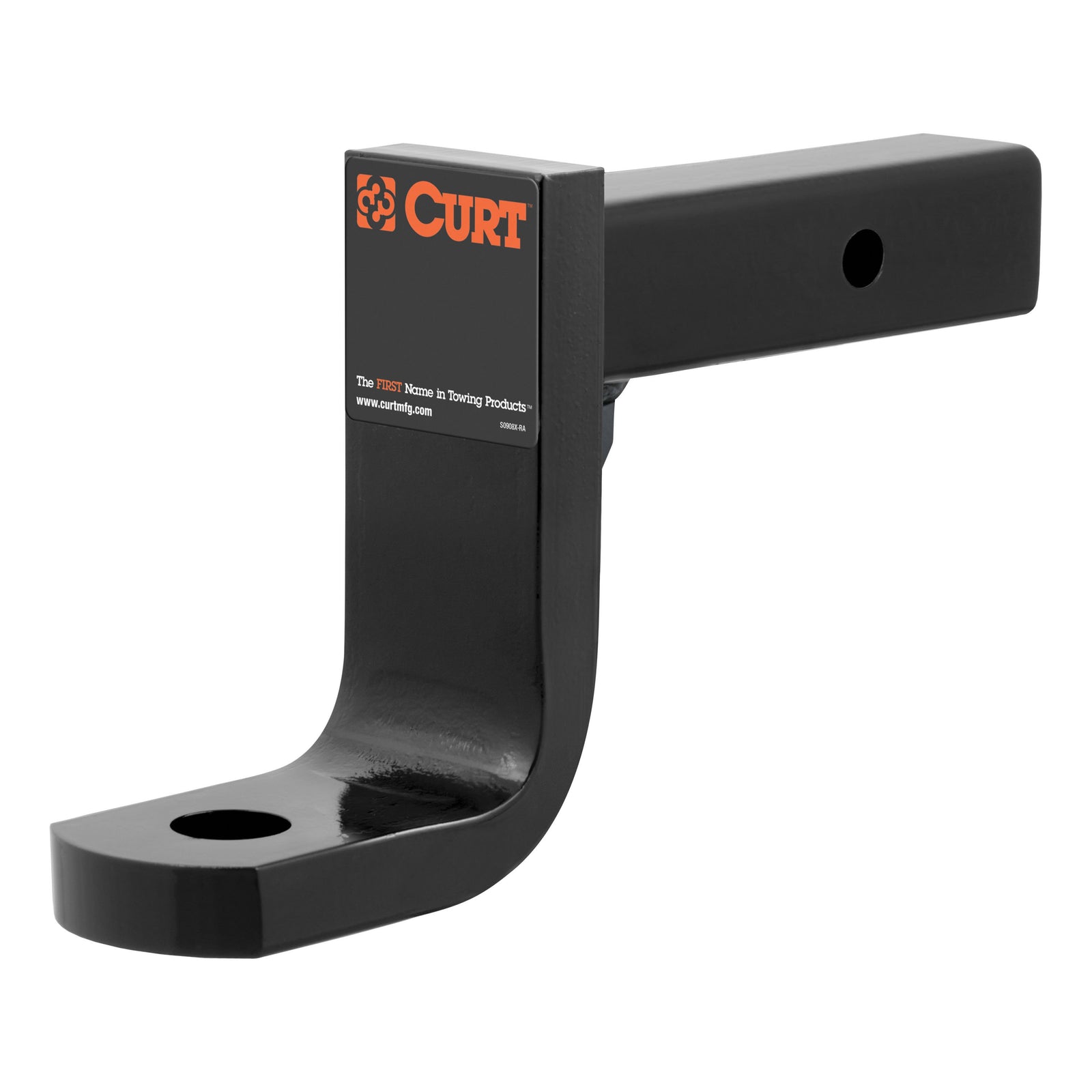 CURT 45446 Class 4 Trailer Hitch Ball Mount, Fits 2-Inch Receiver, 12,000 lbs, 1-1/4-Inch Hole, 6-Inch Drop, 5-Inch Rise