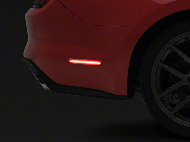 Raxiom 15-23 Ford Mustang Axial Series LED Side Marker Lights Rear- Red - 404232