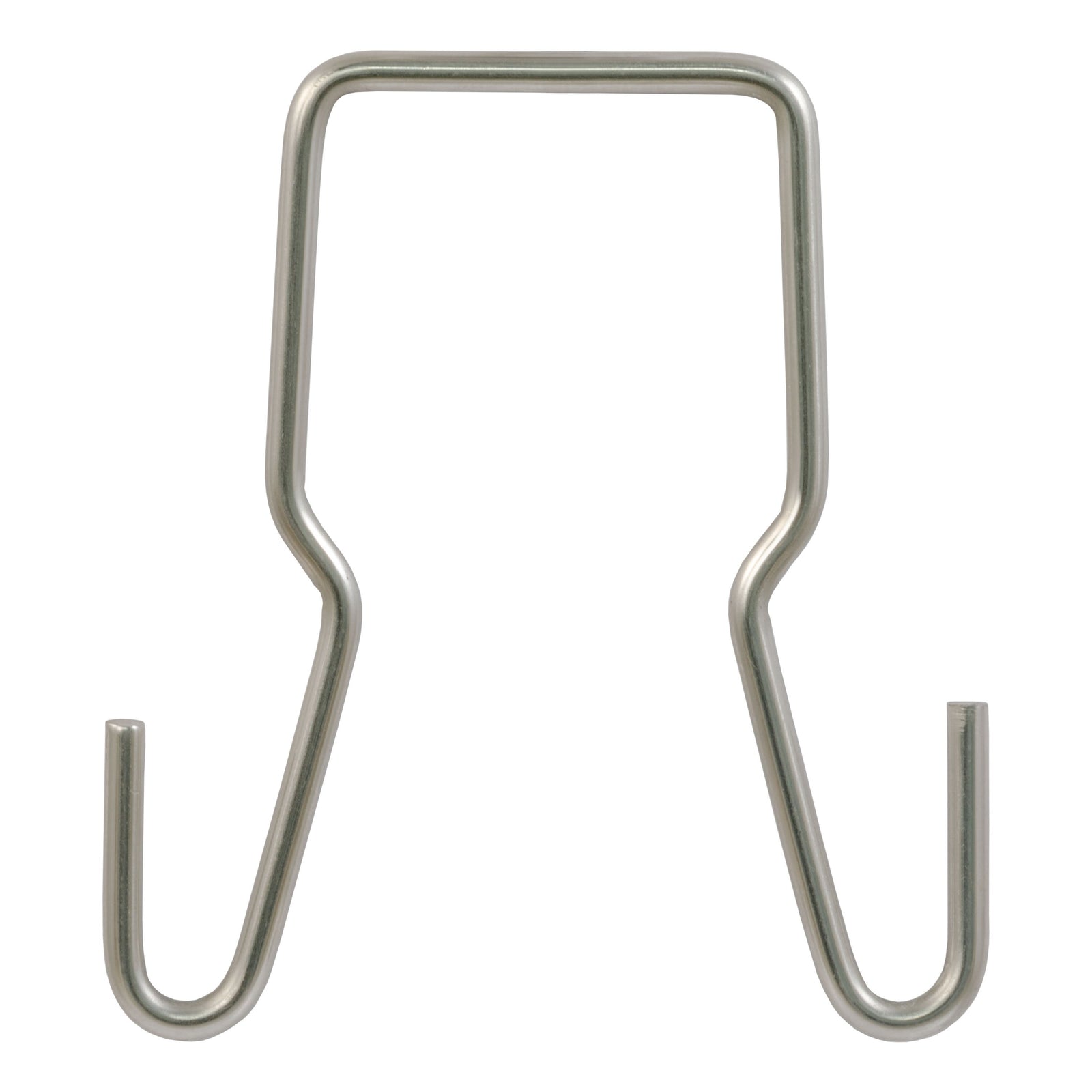 CURT 45807 Trailer Safety Chain Holder Bracket for 2-inch Shank, Clip-On Stainless Steel Hanger Hooks