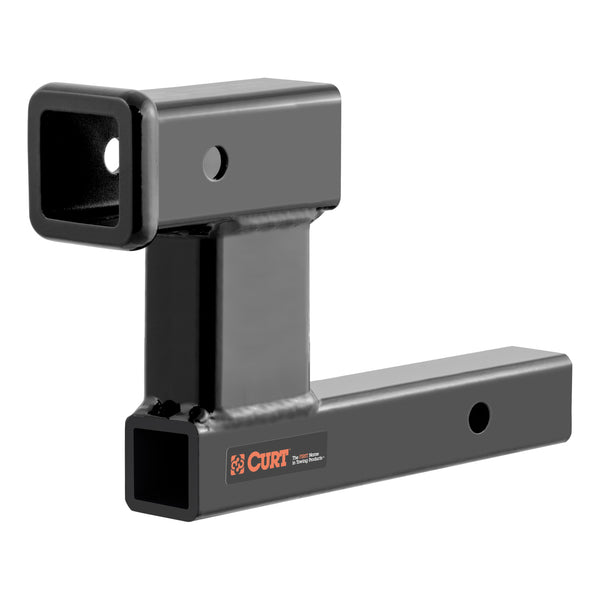 CURT 45808 Trailer Hitch Adapter, 2-Inch Receiver, 6-In Drop or Rise, 7,500 lbs