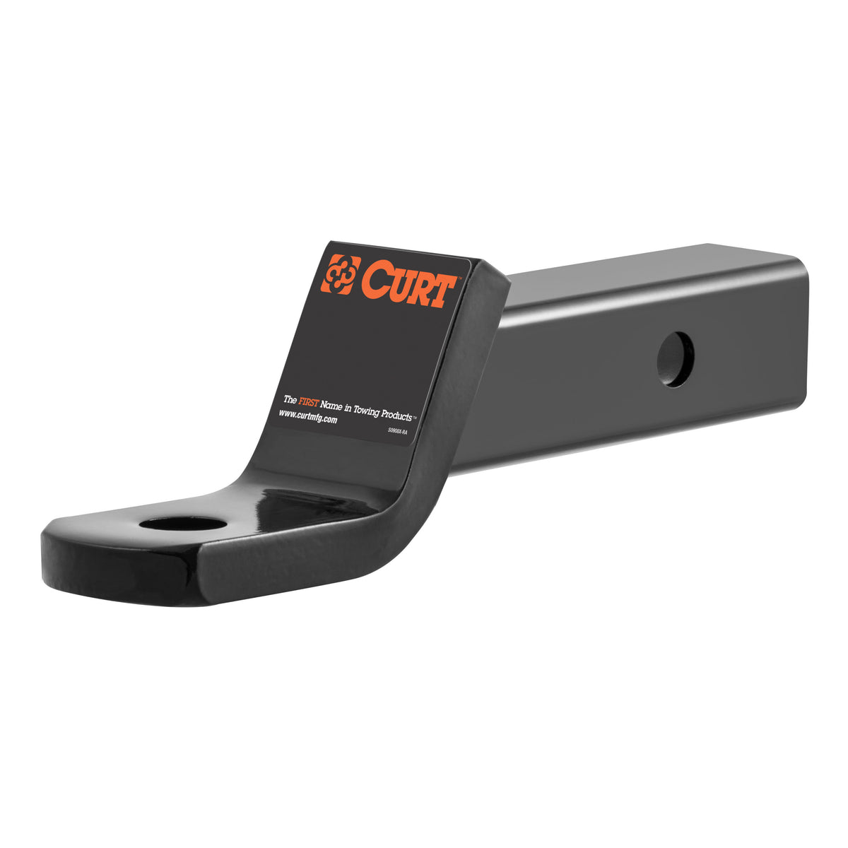 CURT 45830 Class 3 Trailer Hitch Ball Mount, Imported, Fits 2-Inch Receiver, 7,500 lbs, 1-Inch Hole, 2-In Drop, 3/4-Inch Rise