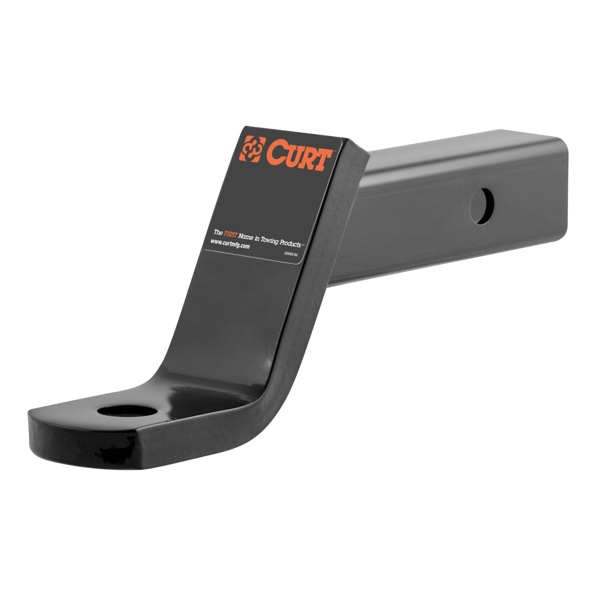 CURT 45850 Class 3 Trailer Hitch Ball Mount, Imported, Fits 2-Inch Receiver, 7,500 lbs, 1-Inch Hole, 4-Inch Drop, 2-In Rise