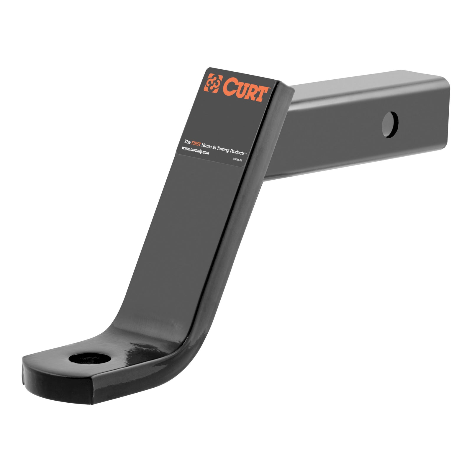 CURT 45870 Class 3 Trailer Hitch Ball Mount, Imported, Fits 2-Inch Receiver, 7,500 lbs, 1-Inch Hole, 6-Inch Drop