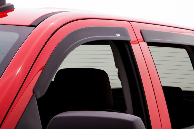 AVS 15-18 Chevy Silverado 2500 Crew Cab Ventvisor &amp; Aeroskin Deflector Combo Kit - Matte Black - 56033087