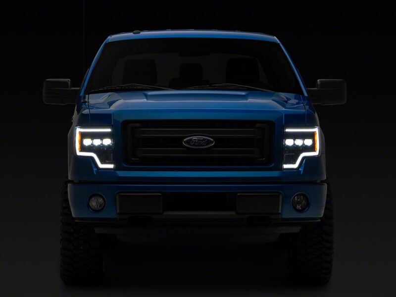 Raxiom 09-14 Ford F-150 CXR Series LED Projector Headlights- Black Housing- Clear Lens - T593907 - close-up view 2