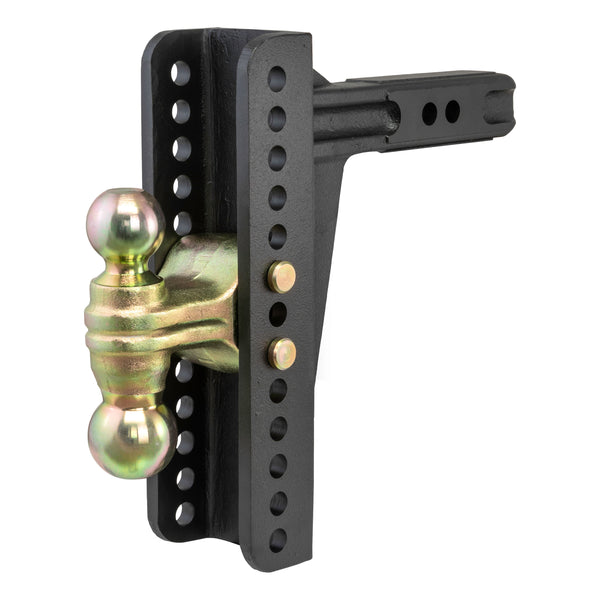 CURT 45926 Adjustable Trailer Hitch Ball Mount, 2-Inch Receiver, 10-1/8-Inch Drop, 2 and 2-5/16-Inch Balls, 14,000 lbs