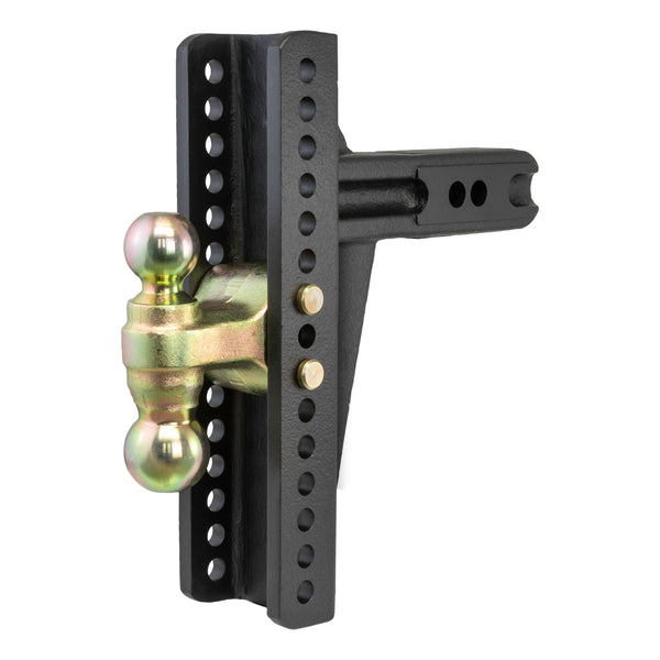 CURT 45927 Adjustable Trailer Hitch Ball Mount, 2-1/2-Inch Receiver, 10-3/8-Inch Drop, 2 and 2-5/16-Inch Balls, 20,000 lbs