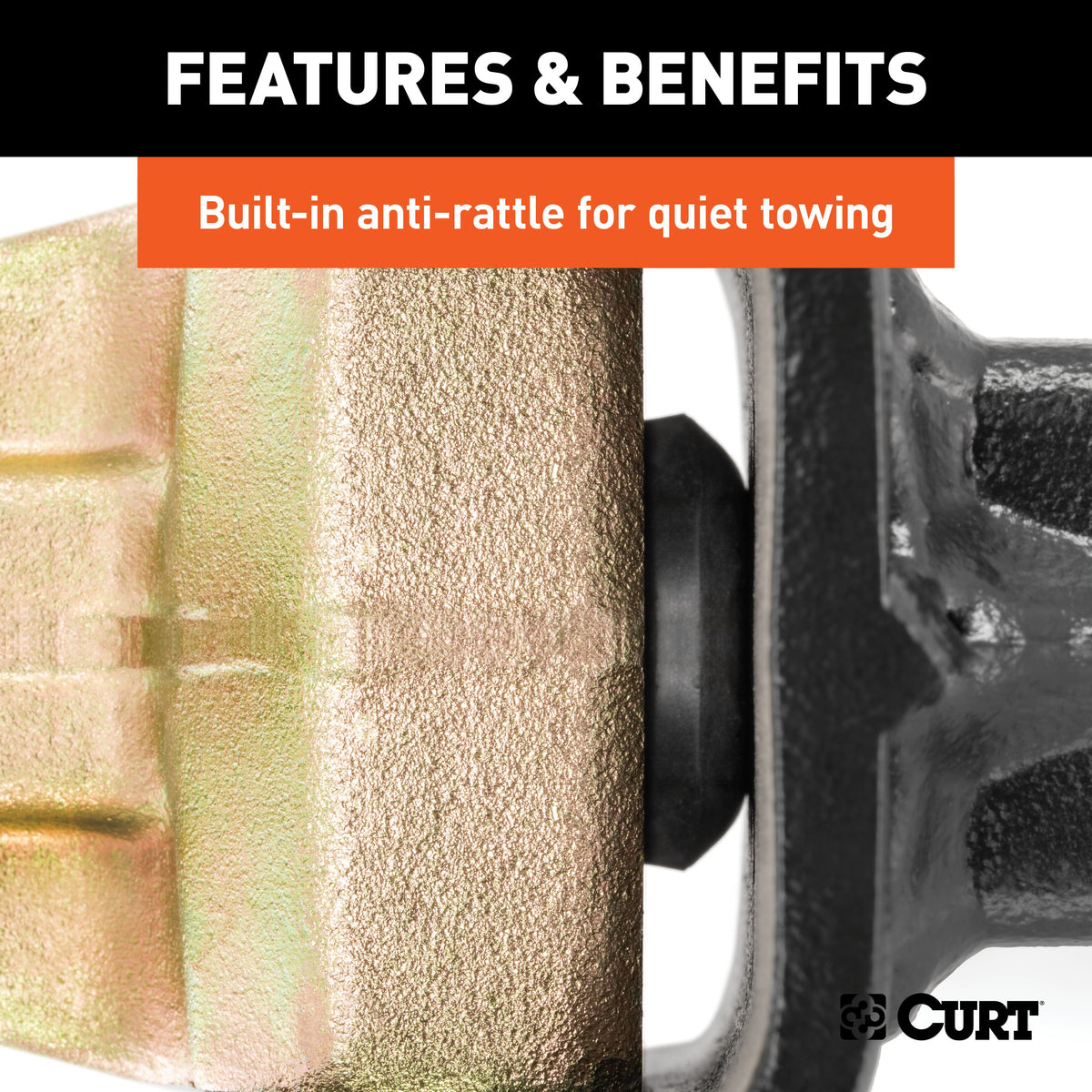 CURT 45927 Adjustable Trailer Hitch Ball Mount, 2-1/2-Inch Receiver, 10-3/8-Inch Drop, 2 and 2-5/16-Inch Balls, 20,000 lbs