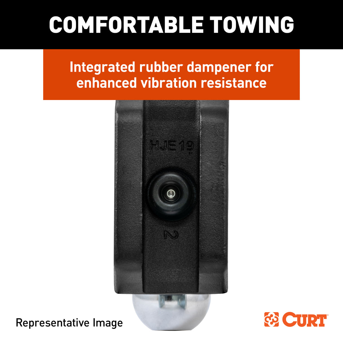 CURT 45934 HD Dual Ball Attachment for Weight Distribution Shank, 2 and 2-5/16-Inch, Up to 20,000 lbs
