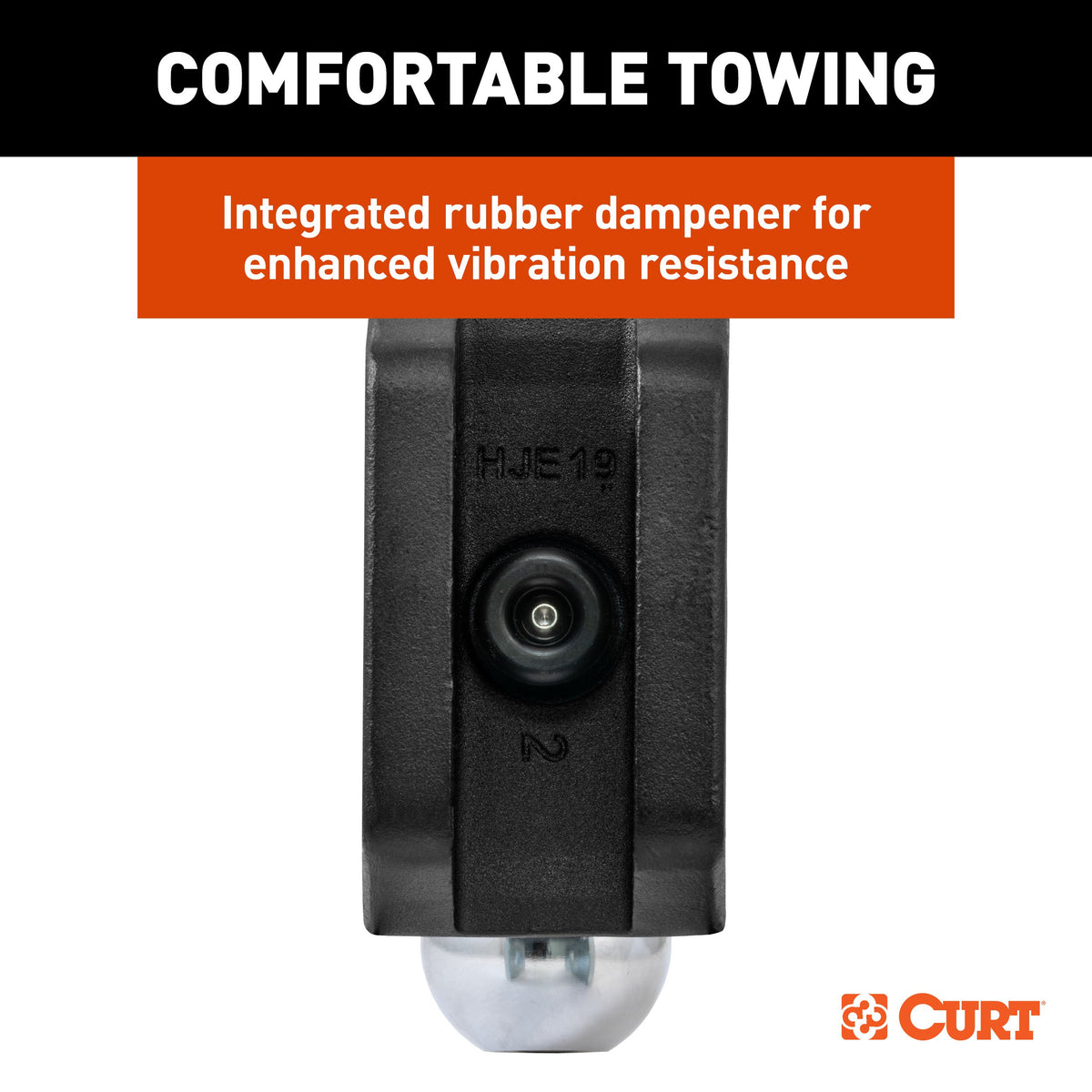 CURT 45935 Adjustable Trailer Hitch Ball Mount with Dual Ball, 2" Shank, Up to 15,000 lbs