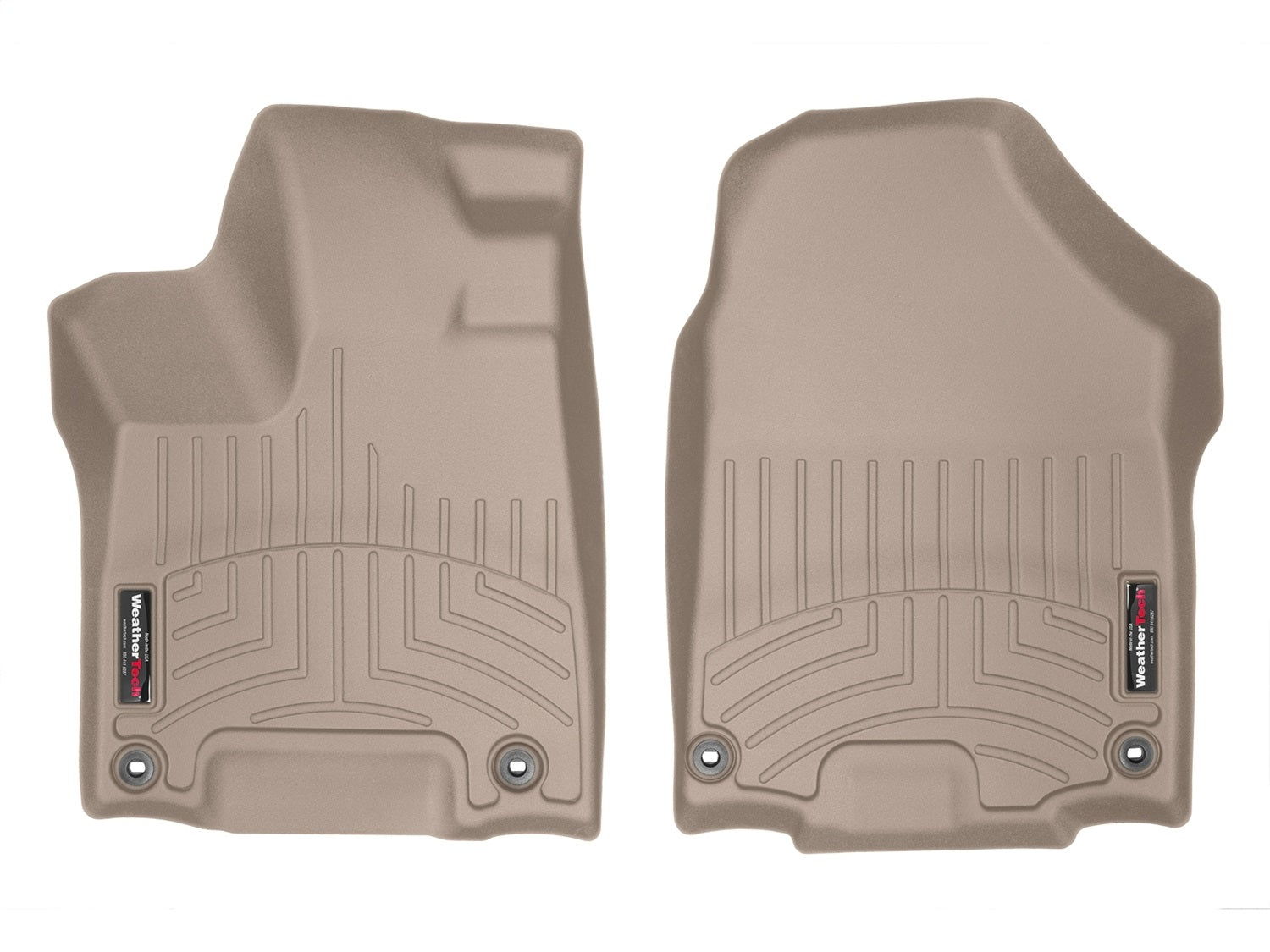 Weathertech - FloorLiner™ DigitalFit® Tan Front & Rear Set 17-25 Honda Ridgeline - 45971-1-2