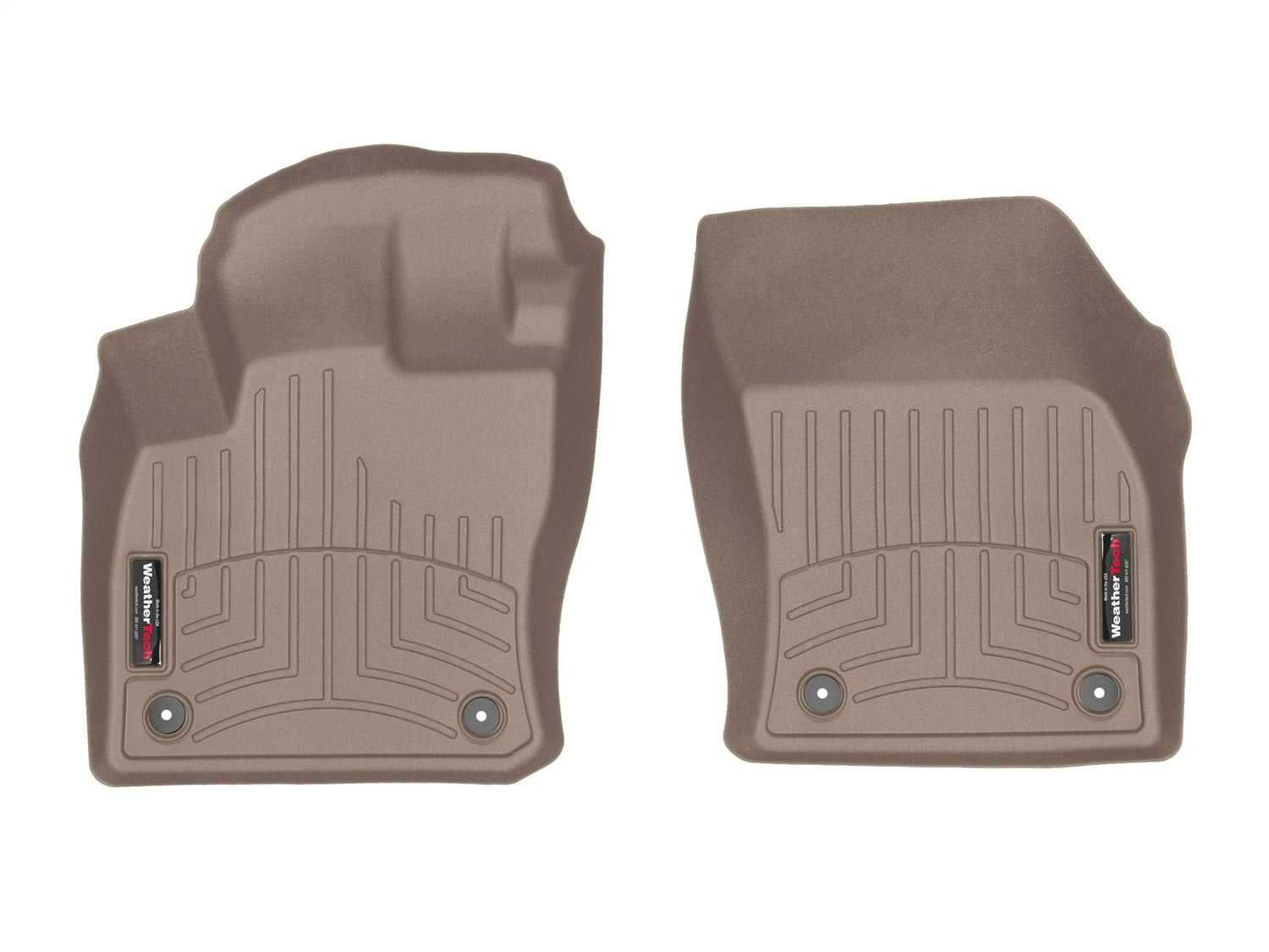 Weathertech - FloorLiner™ DigitalFit® Tan Front, Rear & Third Row Set 18-19 Volkswagen Tiguan - 45989-1-3-4