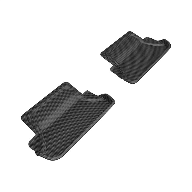 3D MAXpider 2020-2024 BMW 8 Series Coupe (G15) Kagu 2nd Row Floormats - Black - L1BM11021509