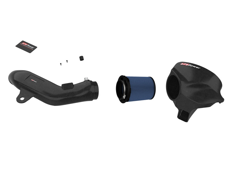 aFe Black Series Carbon Fiber CAIS w/Pro 5R Filter 16-18 BMW M2 (F87) L6-3.0L - 58-10004R