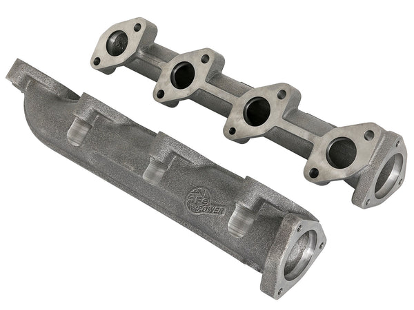 aFe BladeRunner Ported Ductile Iron Exhaust Manifold 08-10 Ford Diesel Trucks V8 6.4L (td) - 46-40124