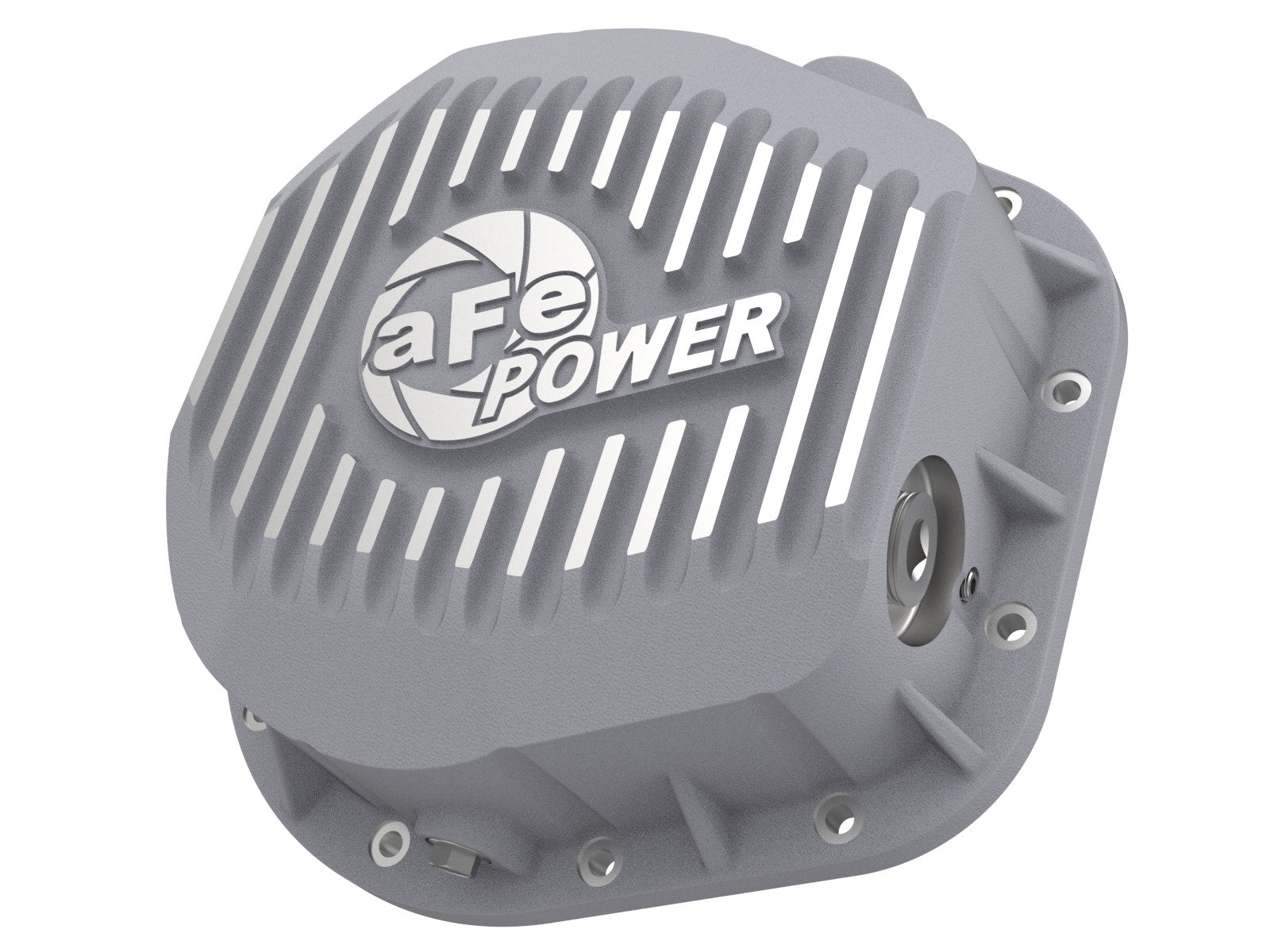 afe Rear Differential Cover (Raw; Street Series); Ford Diesel Trucks 86-13 V8 (td) - 46-70020