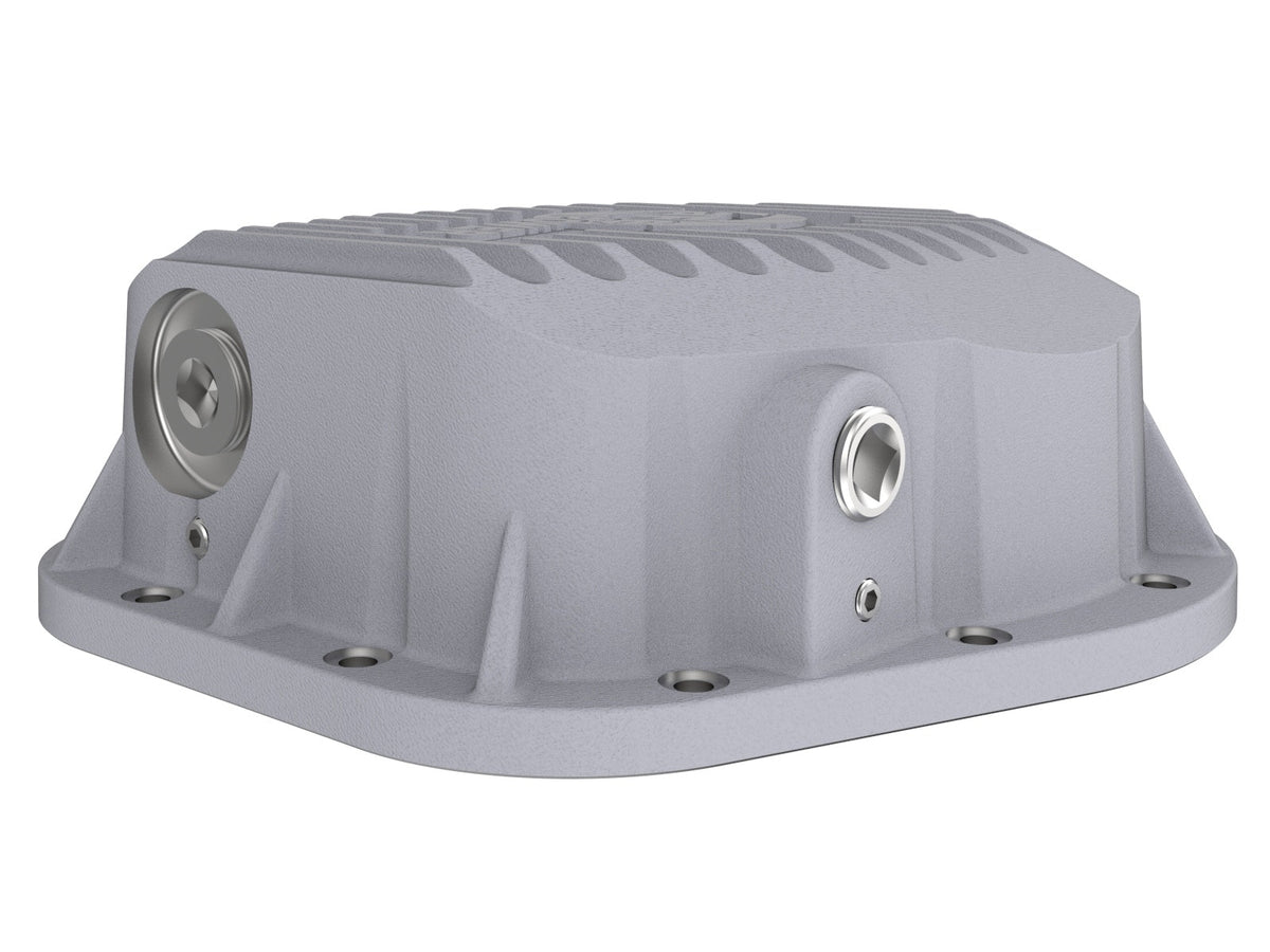 afe Rear Differential Cover (Raw; Street Series); Ford Diesel Trucks 86-13 V8 (td) - 46-70020