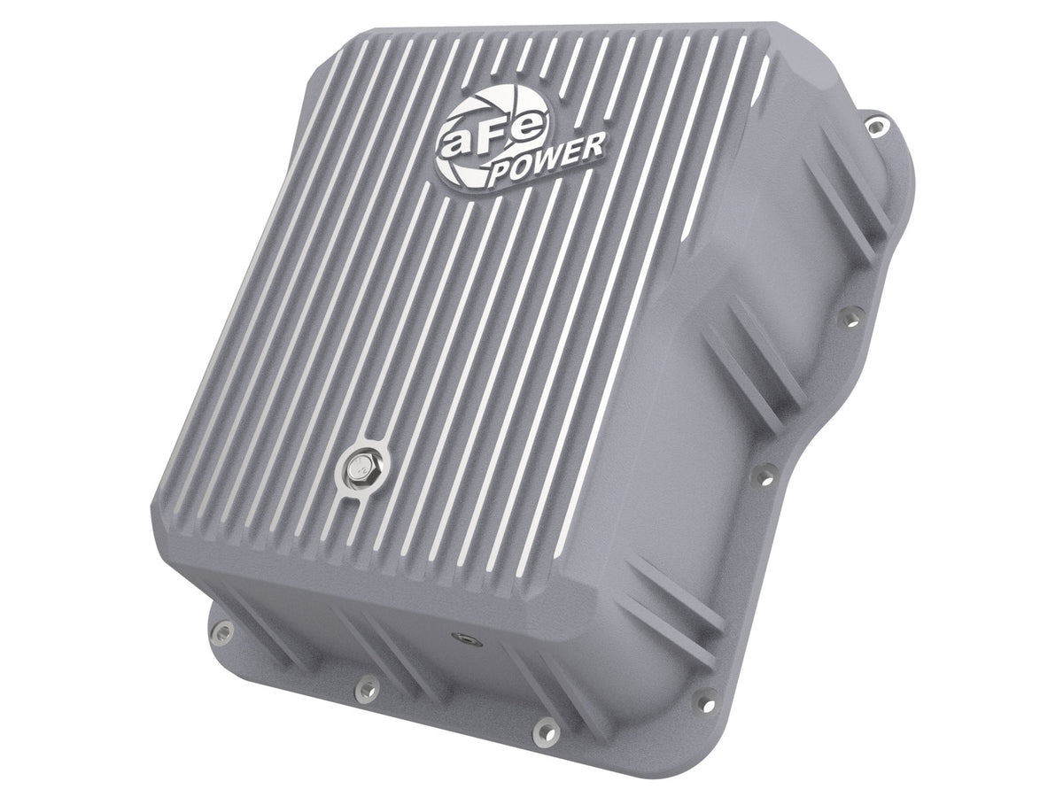 afe Transmission Pan Cover (Raw); GM Diesel Trucks 01-14 V8-6.6L (td) - 46-70070